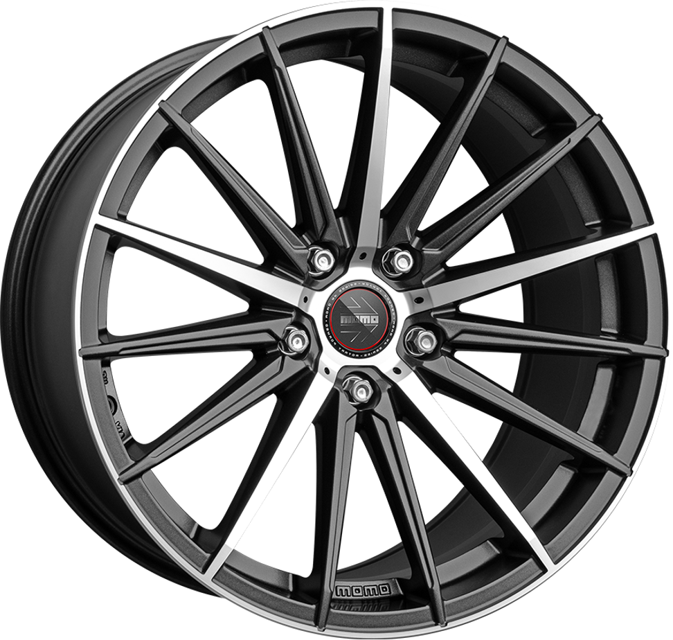 [SN-51125] Llanta Momo RF-05 Matt Graphite Polished (19" 8.5J ET40 5x112 CB66.6)