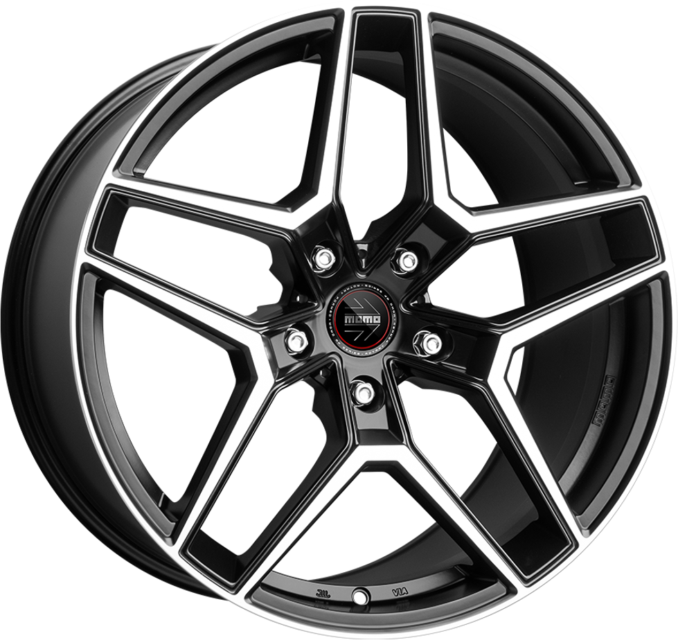 [SN-51130] Llanta Momo RF-06 Matt Black Polished (20" 9J ET26 5x112 CB66.6)