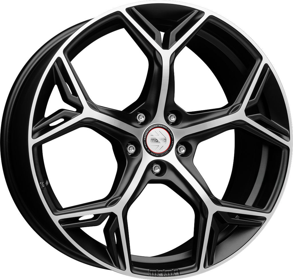 [SN-55967] Llanta Momo RF-09 Matt Black Polished (20" 9J ET25 5x112 CB66.6)
