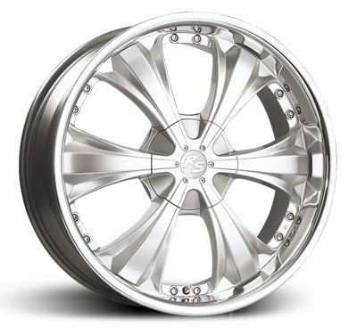 [SN-02507] Llanta RS RS UV-3 Crystal Silver W/ Inox Lip
