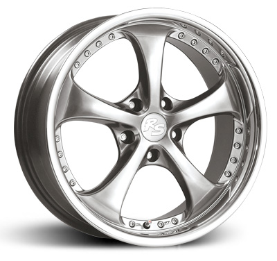 [SN-01586] Llanta RS RS-7 Crystal Silver W/ Inox Lip