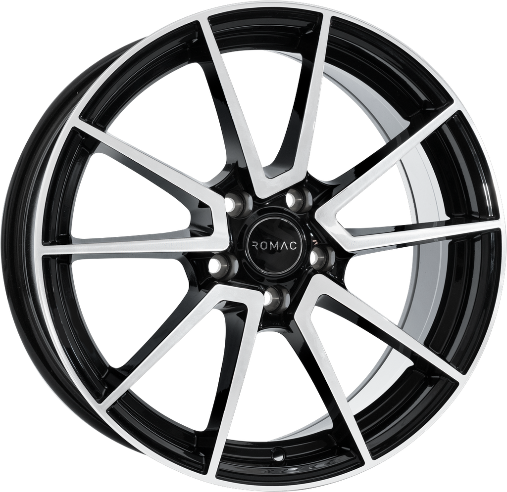 [SN-39300] Llanta Romac Air Gloss Black W/ Polished Face