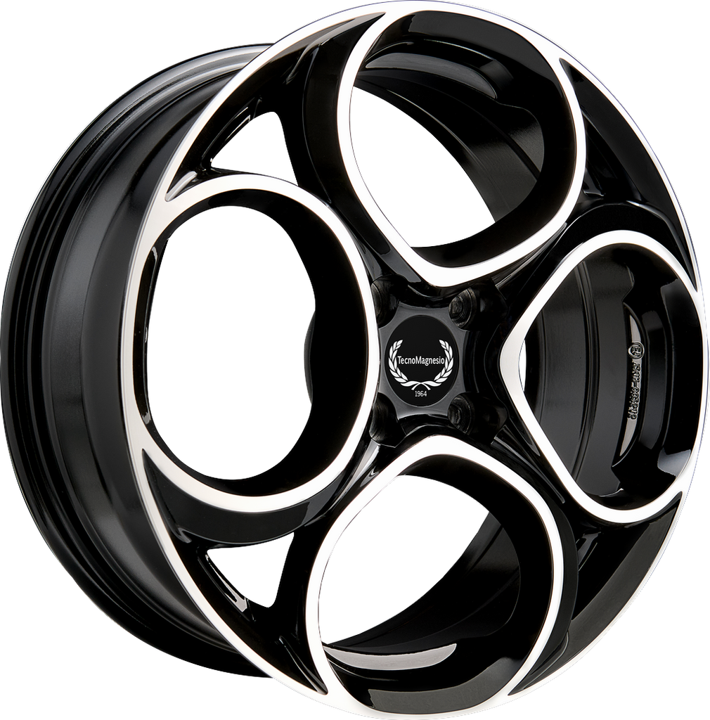 [SN-55138] Llanta Tecnomagnesio JUNIOR4 Black Mirror (18" 7J ET35 4x108 CB65.1)