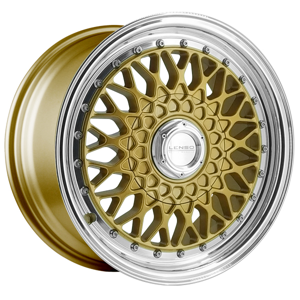 [BSX757ET35GBM] Llanta Lenso BSX Oro Aro Pulido (17" 7.5J ET35 BLANK taladro a medida CB73.1)