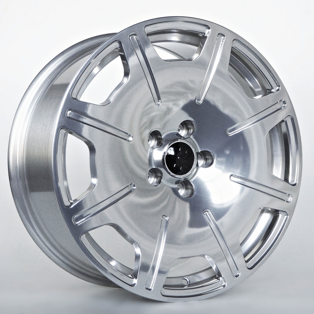 Llanta 4R Lima Silver Face Machined
