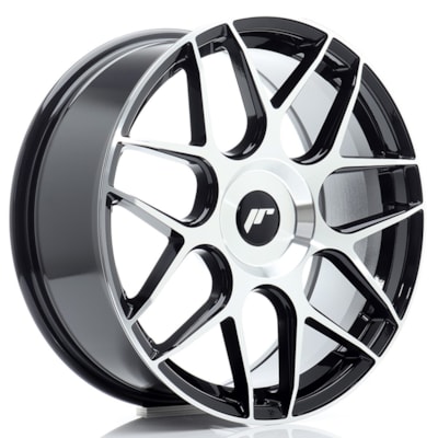 Llanta JR Wheels JR18 Black Machined
