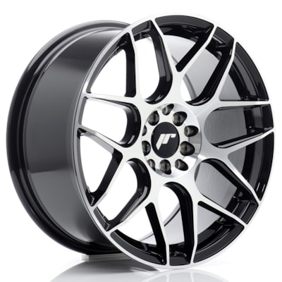 [JR181780F253567GBM1] Llanta JR Wheels JR18 /114 Black Machined Face