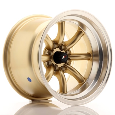 [JR19158040073GDL] Llanta JR Wheels JR19 /114 Gold w/ Machined Lip (15" 8J ET0 4x100/4x114.3 CB73.1)