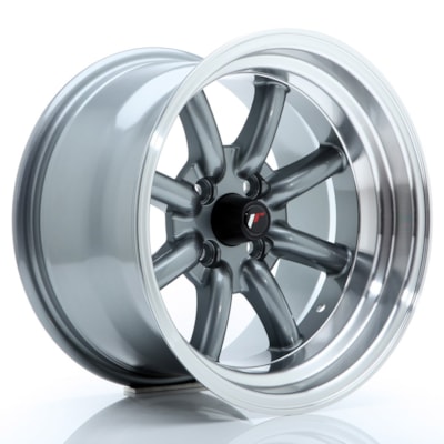 Llanta JR Wheels JR19 Gun Metal w/ Machined Lip