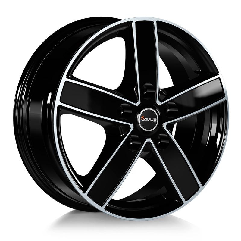 [NT-1000000441185] Llanta Avus AC-V51 Black Polished (17" 7J ET55 5x160 CB65.1)