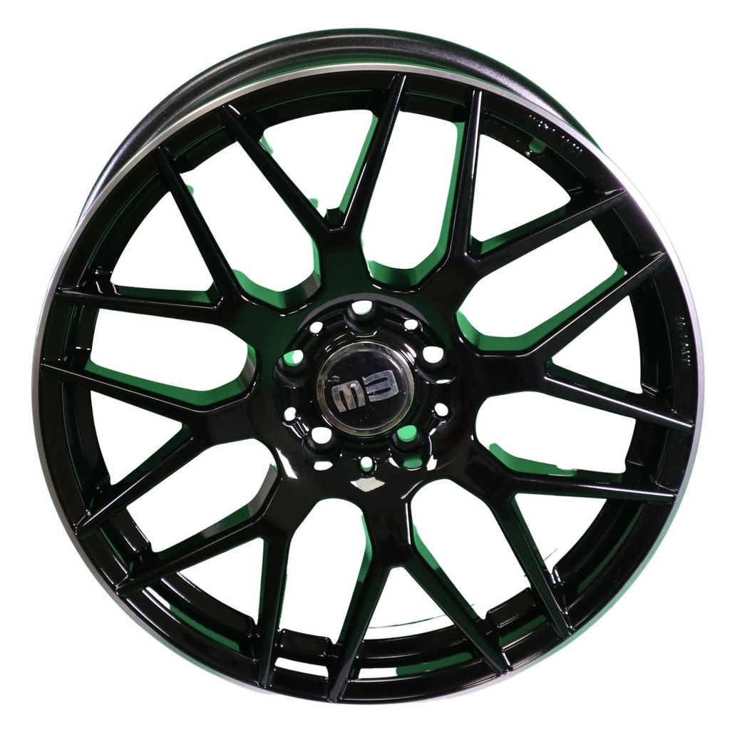 [NT-E335AN01BL1P0] Llanta Elite Wheels EJ32 Black Lip Polished
