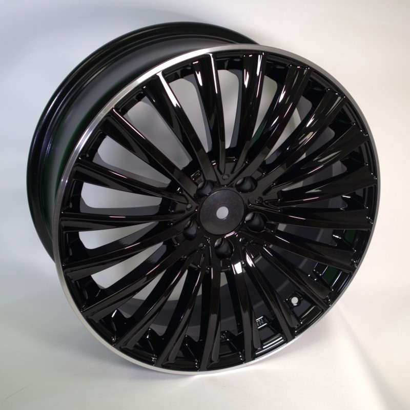 [NT-E359AN02BL1P0] Llanta Elite Wheels EJ34 Black Lip Polished (19" 8J ET45 5x112 CB66.6)