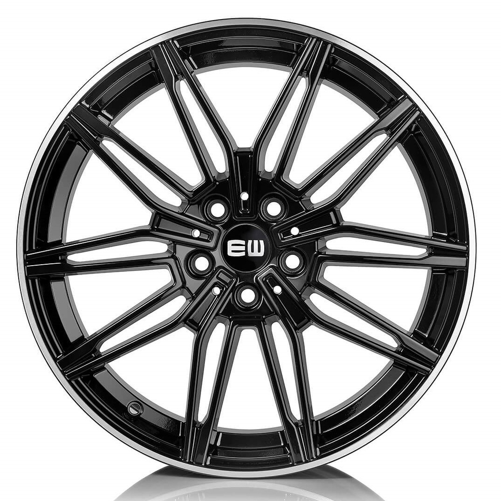 [NT-E297AN03BL1P0] Llanta Elite Wheels EW017 Black Lip Polished