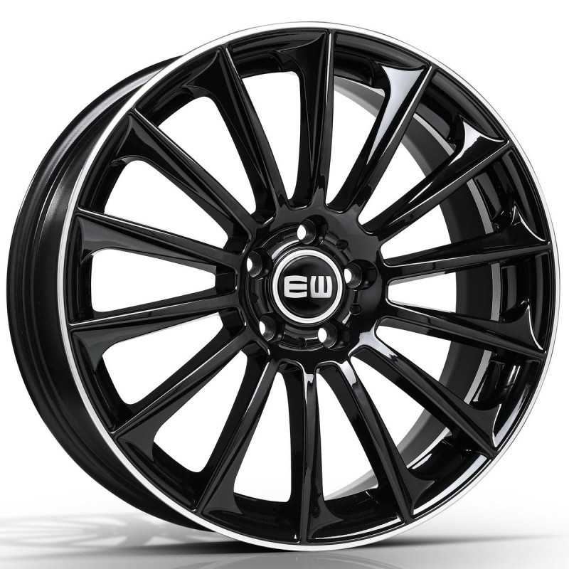 [NT-E330AN01BL1P0] Llanta Elite Wheels EW02 Balck Lip Polished