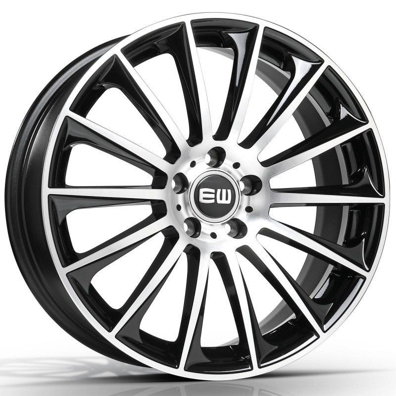 [NT-E330AN01BL2P0] Llanta Elite Wheels EW02 Black Polished (20" 8.5J ET35 5x112 CB66.6)