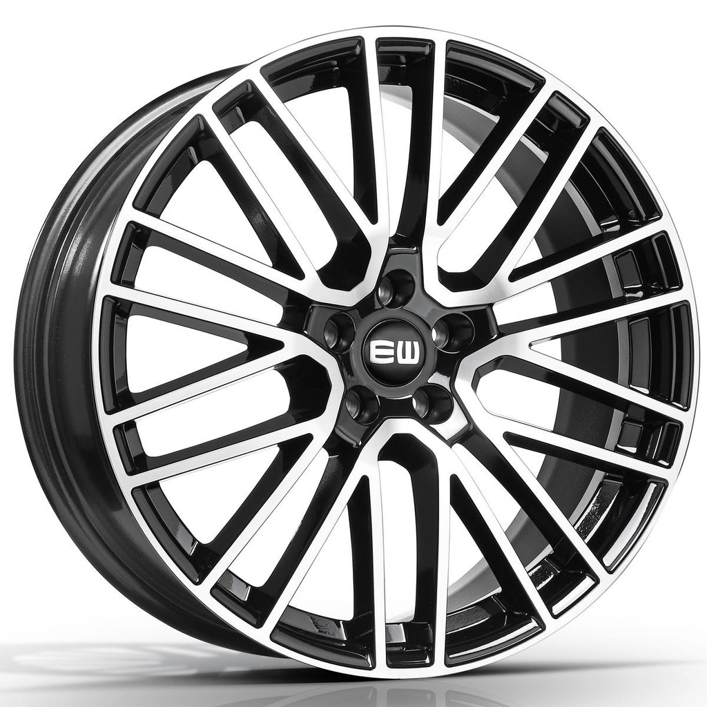 [NT-E223AN09BL2P0] Llanta Elite Wheels EW08 Black Polished