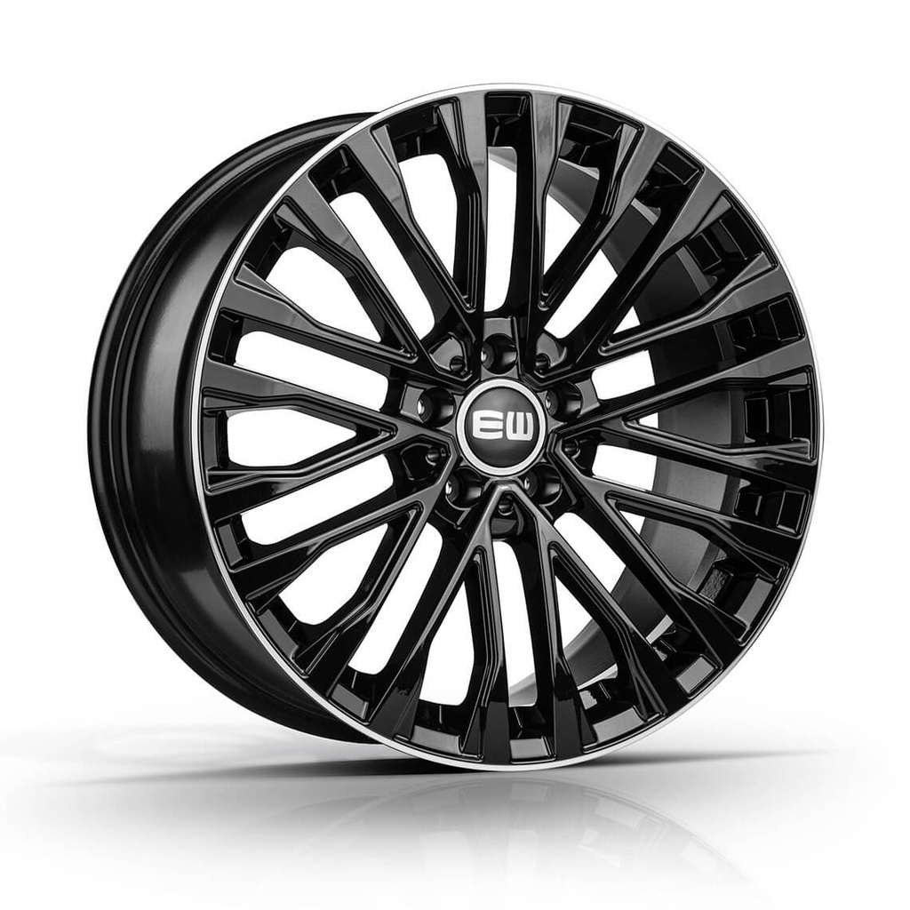 [NT-E304AN01BL1P0] Llanta Elite Wheels EW19 Black Lip Polished