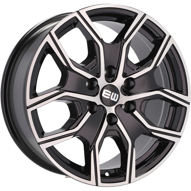 [NT-E314CN10BL2P0] Llanta Elite Wheels EW20 Black Polished (16" 6.5J ET50 6x130 CB84.1)
