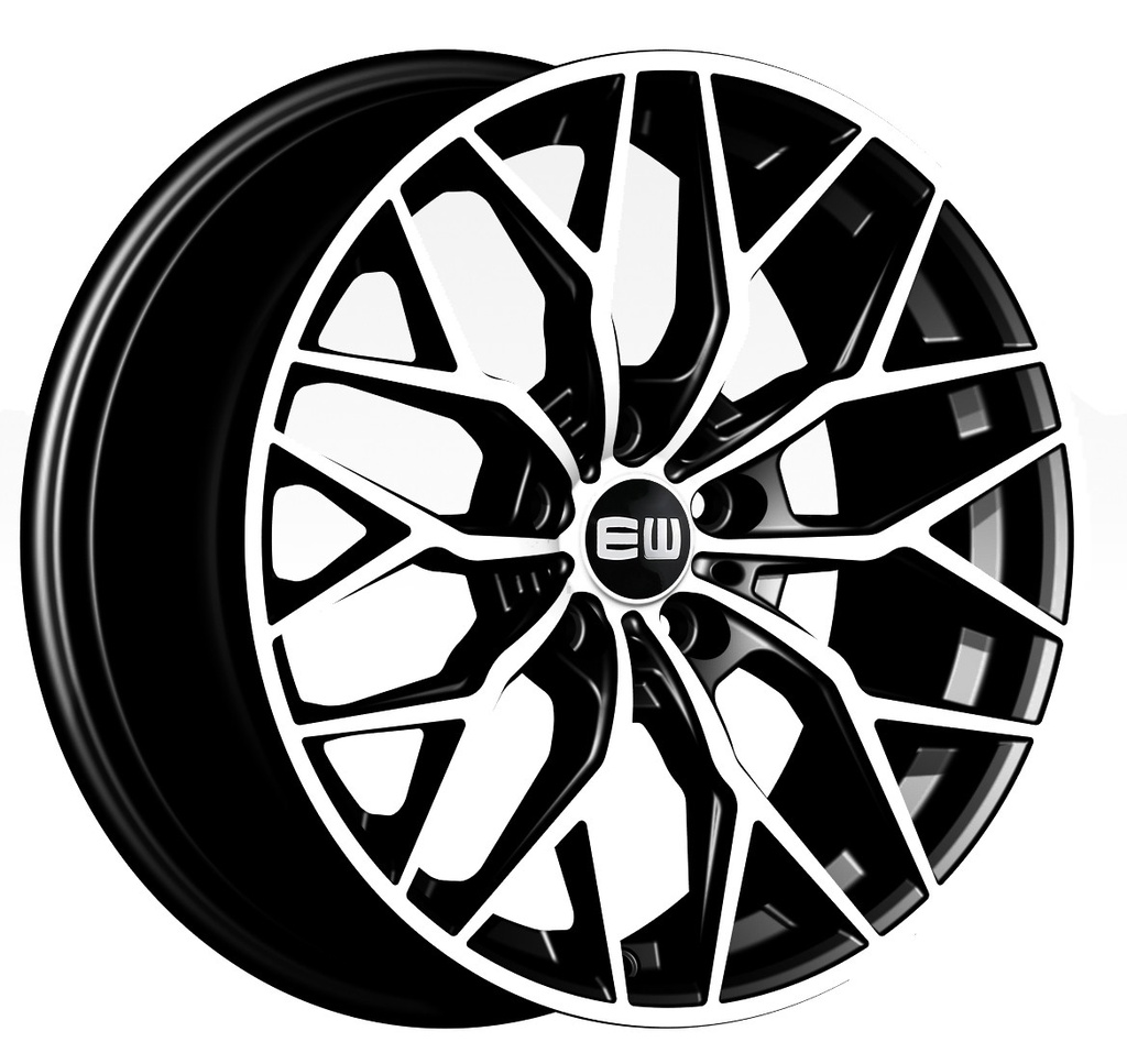 [NT-E327AN04BL2P0] Llanta Elite Wheels EW22 Black Polished (18" 8J ET35 5x112 CB66.6)