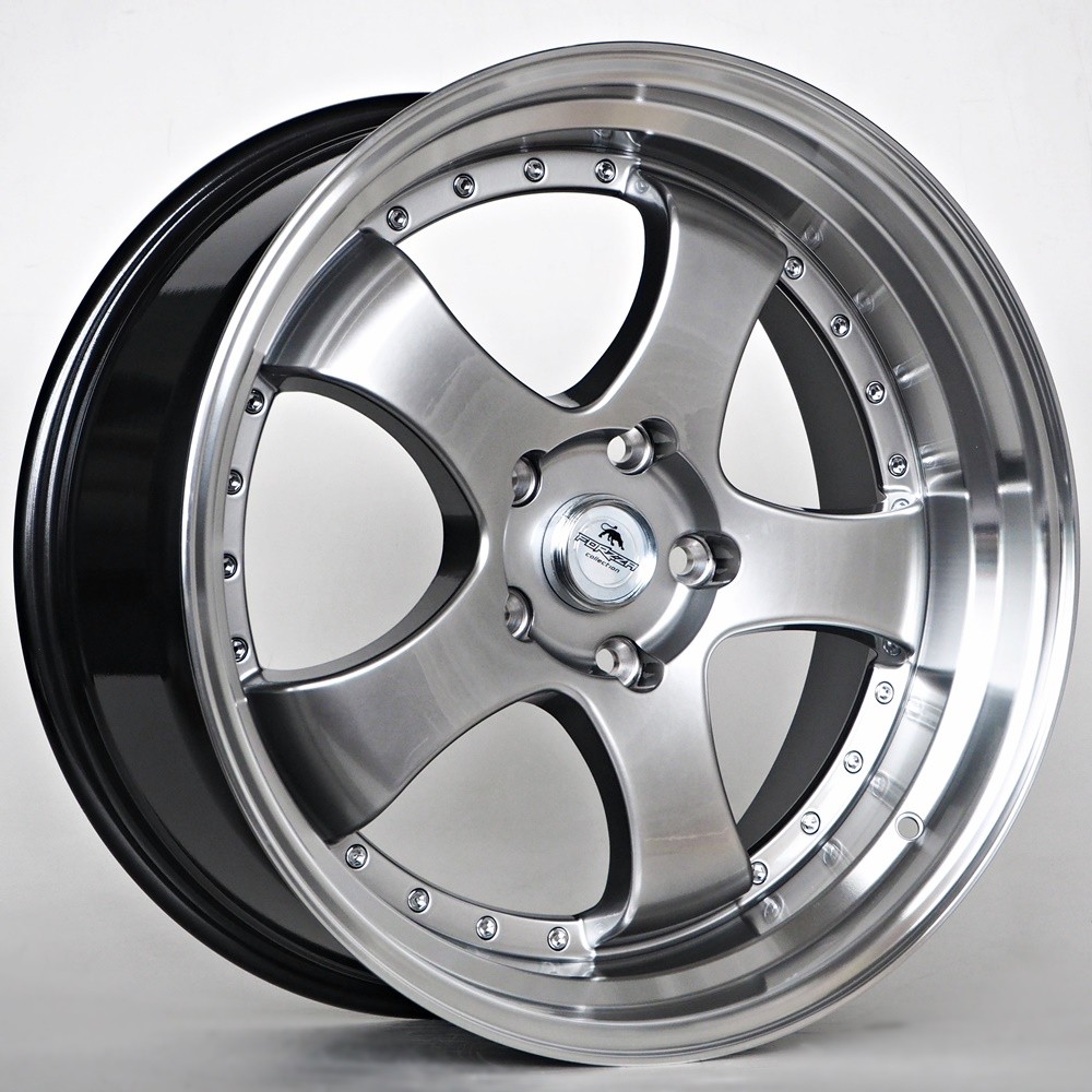 [NT-00000017033626] Llanta Forzza Flamber Hyper Black/lip Machined