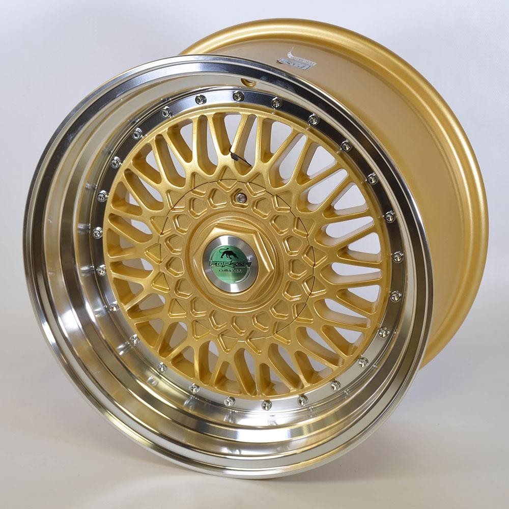 [NT-00000017023627] Llanta Forzza Malm Gold Lip Polished (15" 8J ET20 4x100 CB74.1)