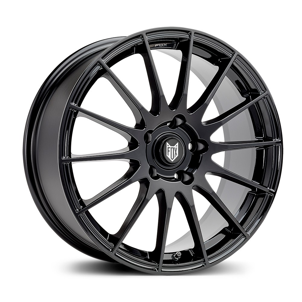 [NT-FX004F5530B] Llanta Fox FX004 Gloss Black (15" 6.5J ET40 4x108 CB63.4)