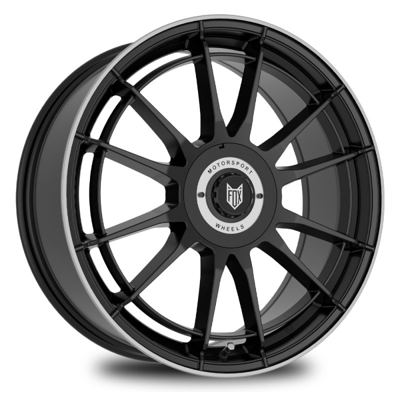 [NT-FXVR4F639446SBL] Llanta Fox VR4 Satin Black Polish Lip Lip Polished (16" 6.5J ET35 5x100 CB73.1)