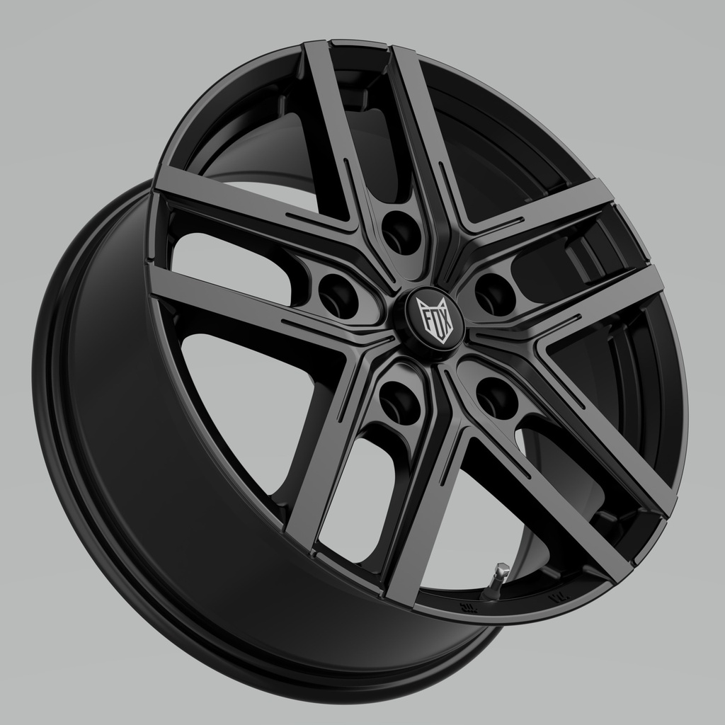 [NT-FXWX5H8414B] Llanta Fox WX5 Gloss Black (18" 7.5J ET42 5x120 CB65.1)