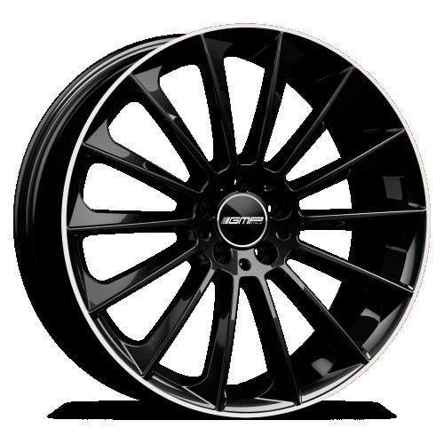 [NT-8002000021261] Llanta GMP Stellar Black Lip Polished (21" 9J ET45 5x108 CB63.4)