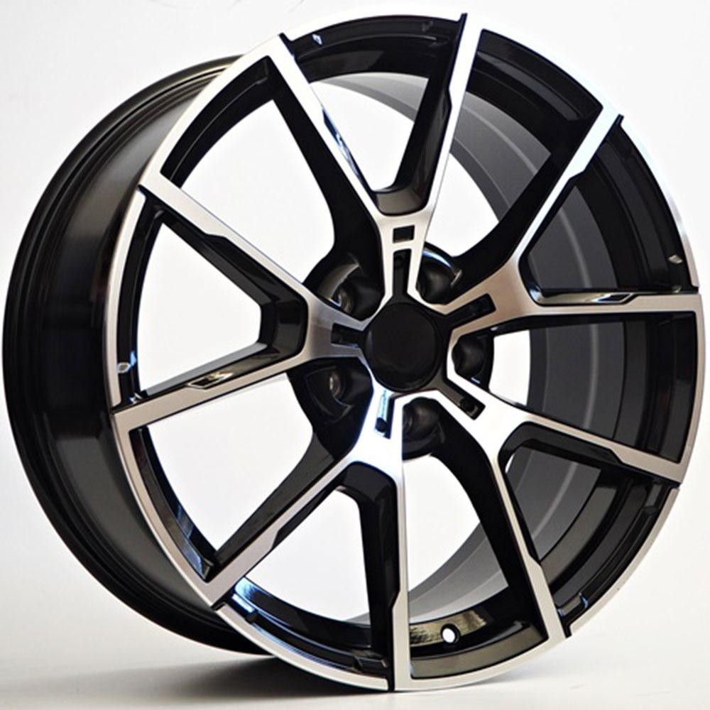 [NT-ST00625] Llanta ST Wheels Torn Black Polished