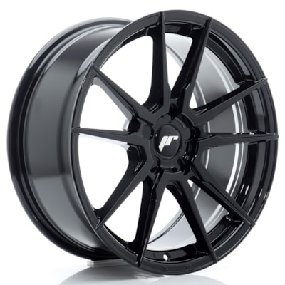 [JR211895F25X2072GB1] Llanta JR Wheels JR21 Gloss Black (18" 9.5J ET20-40 taladro a medida (9 anclajes) CB72.6)