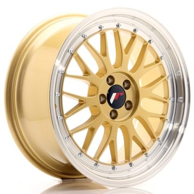 [JR2316704H2067GD1] Llanta JR Wheels JR23 Gold w/ Machined Lip (16" 7J ET20 4x100 CB67.1)