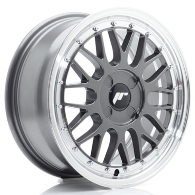 Llanta JR Wheels JR23 Hyper Gray w/ Machined Lip