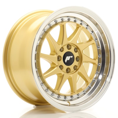 Llanta JR Wheels JR26 /108 Gold w/ Machined Lip