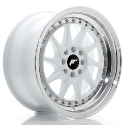 Llanta JR Wheels JR26 /108 White w/ Machined Lip