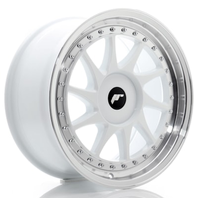 Llanta JR Wheels JR26 White w/ Machined Lip