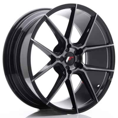 Llanta JR Wheels JR30 Black Brushed w/ Tinted Face