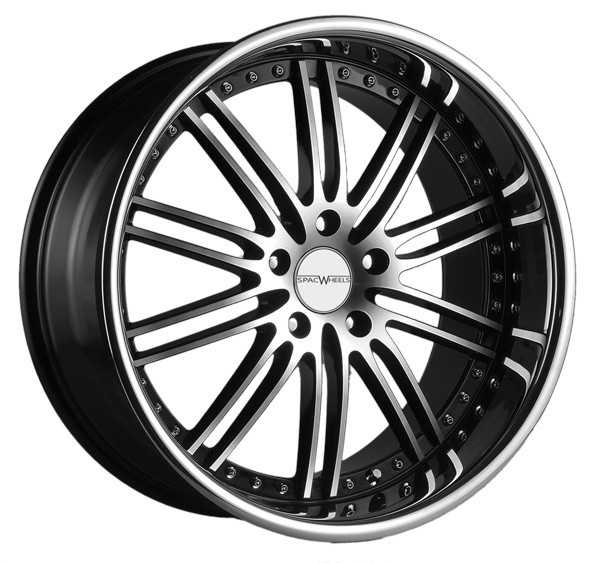 [MHEN8595X00E35BMF] Llanta Spacwheels HENNESSEY Negro Mecanizado