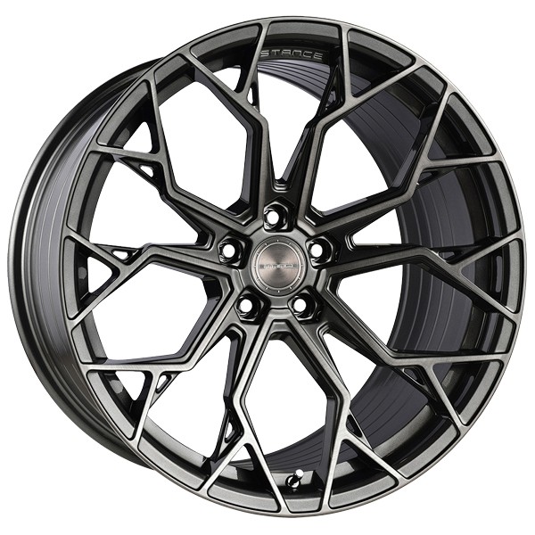 [ST10F859E35BLKGUNM] Llanta Stance SF10 Gunmetal Brush (19" 8.5J ET35 BLANK taladro a medida CB73.1)