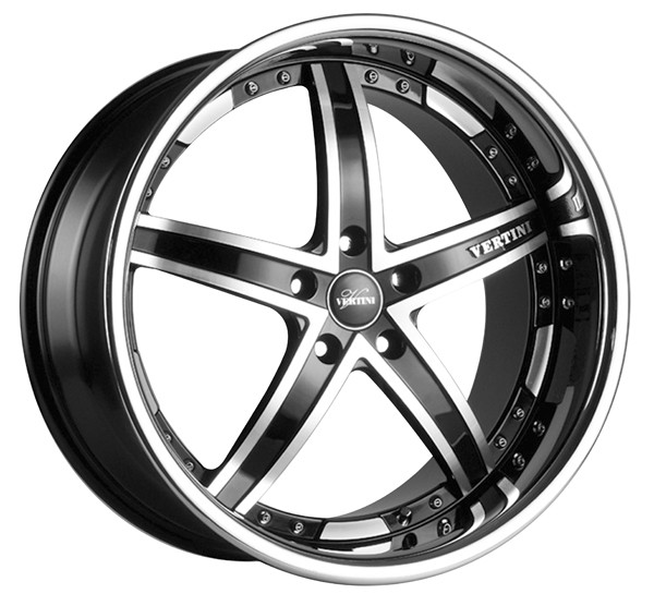 [MFAI1005X20E40BMF] Llanta Vertini FAIRLADY Negro Mec. Aro Inox (20" 10J ET40 5x120 CB72.6)