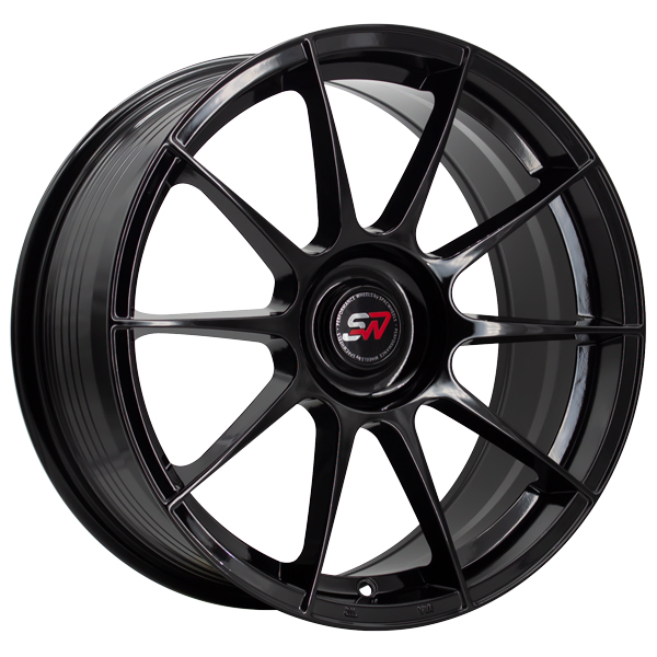 [RW22U808E35BLKGB] Llanta Spacwheels RW22 Black Gloss (18" 8J ET35 BLANK taladro a medida CB73.1)