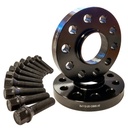 Kit separadores doble centraje 12 mm negro