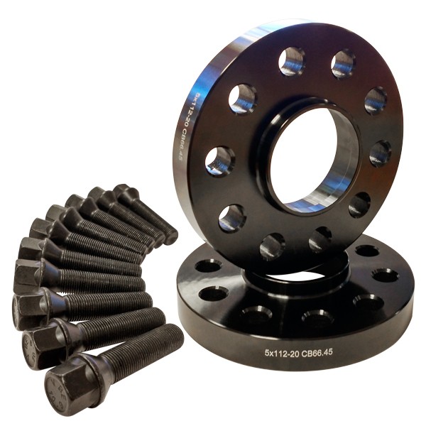 [KSDCN124X0057NO] Kit separadores doble centraje 13 mm negro (D/C 4X100 CB57,1 - T. CONI. M12X150X40 K17)