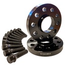 Kit separadores doble centraje 20 mm negro